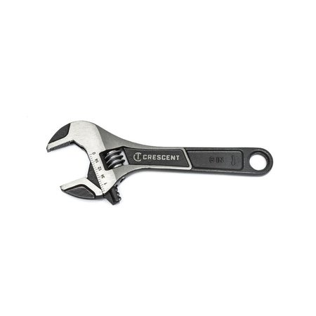 WELLER Crescent Metric and SAE Wide Jaw Adjustable Wrench 6 in. L 1 pc ATWJ26VS